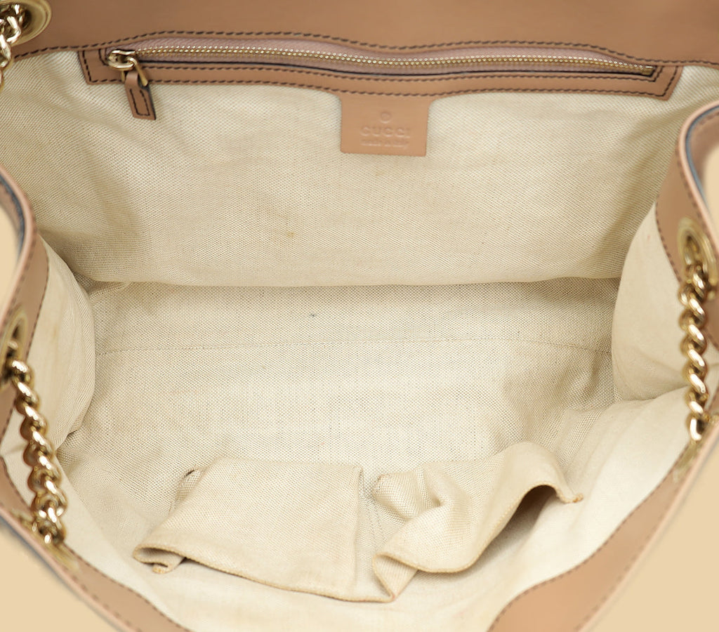Gucci Beige GG Guccissima Emily Large Shoulder Bag