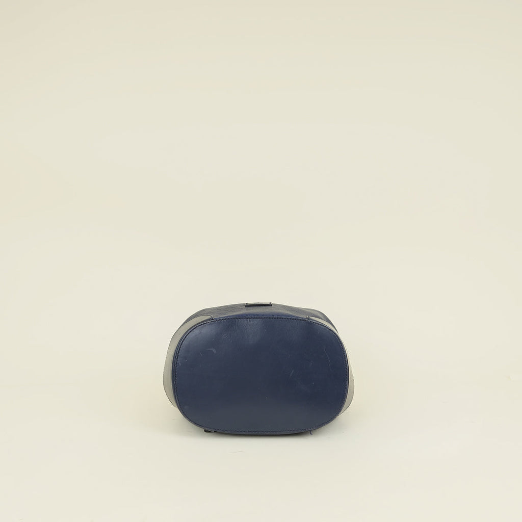 Gucci Navy Bright Diamante Bucket Bag