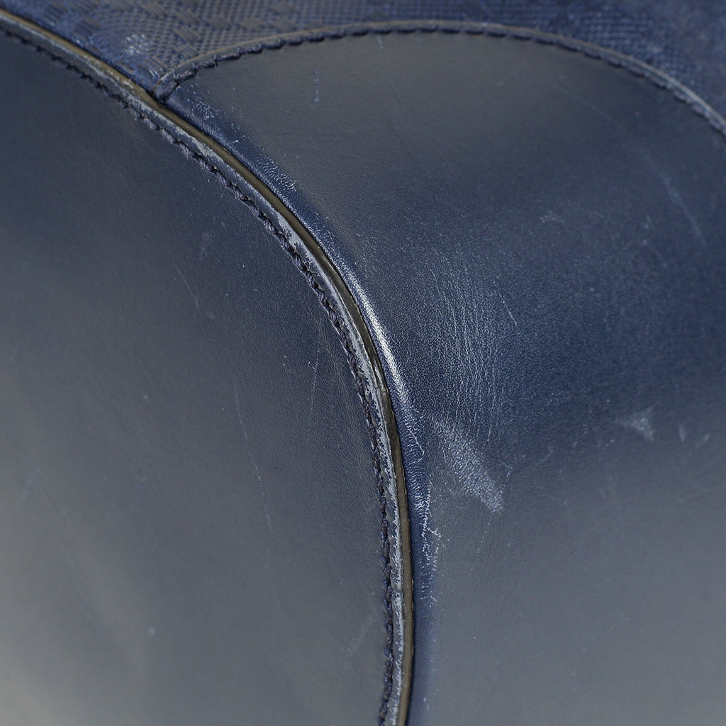 Gucci Navy Bright Diamante Bucket Bag