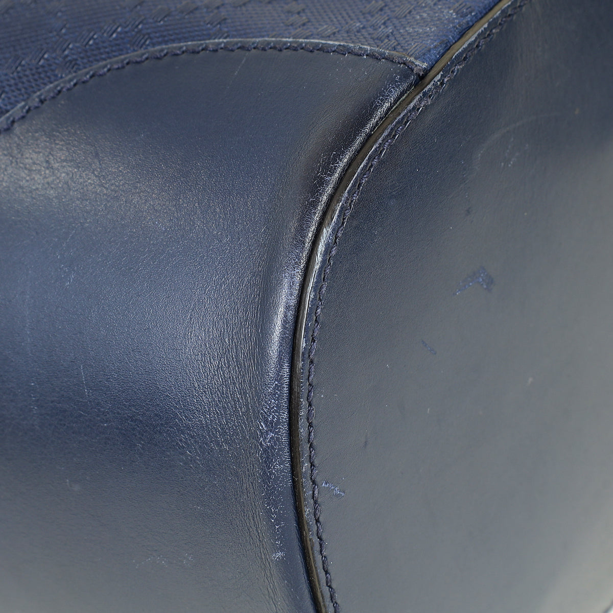 Gucci Navy Bright Diamante Bucket Bag