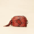 Gucci Red Python Soho Tassel Camera Bag