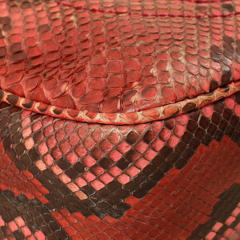 Gucci Red Python Soho Tassel Camera Bag