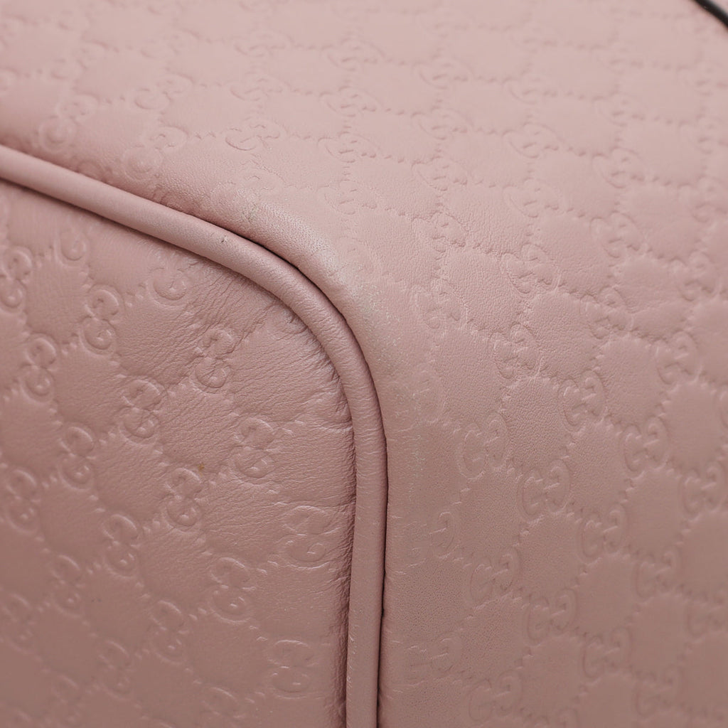 Gucci Dusty Pink GG Microguccissima Joy Boston Medium Bag