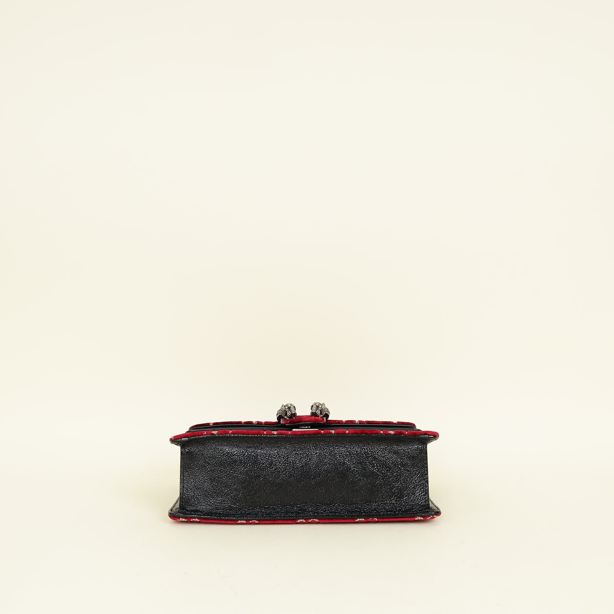 Gucci Red GG Supreme Embroidered Dionysus Flap Bag