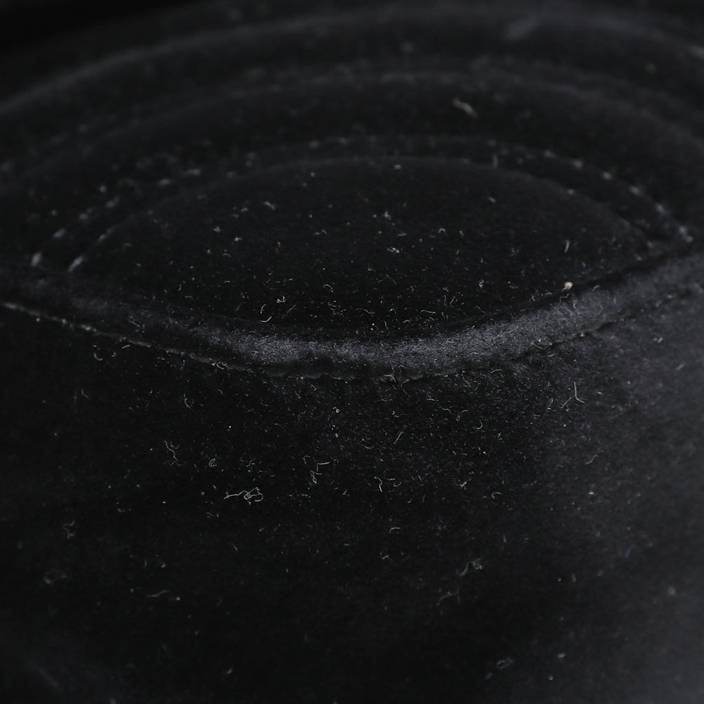 Gucci Black Velvet GG Marmont Mini Bag