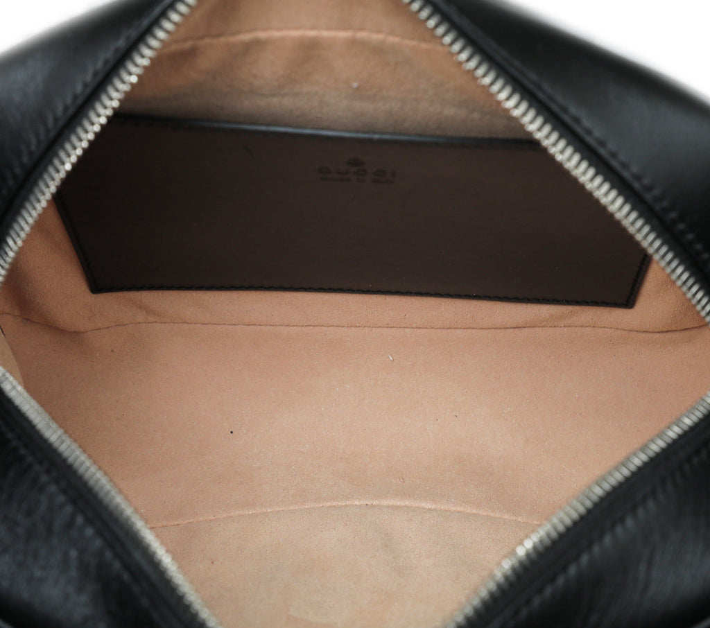 Gucci Black GG Marmont Camera Small Shoulder Bag