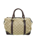 Gucci Bicolor GG Equestrian Horseshoe Bowler Bag