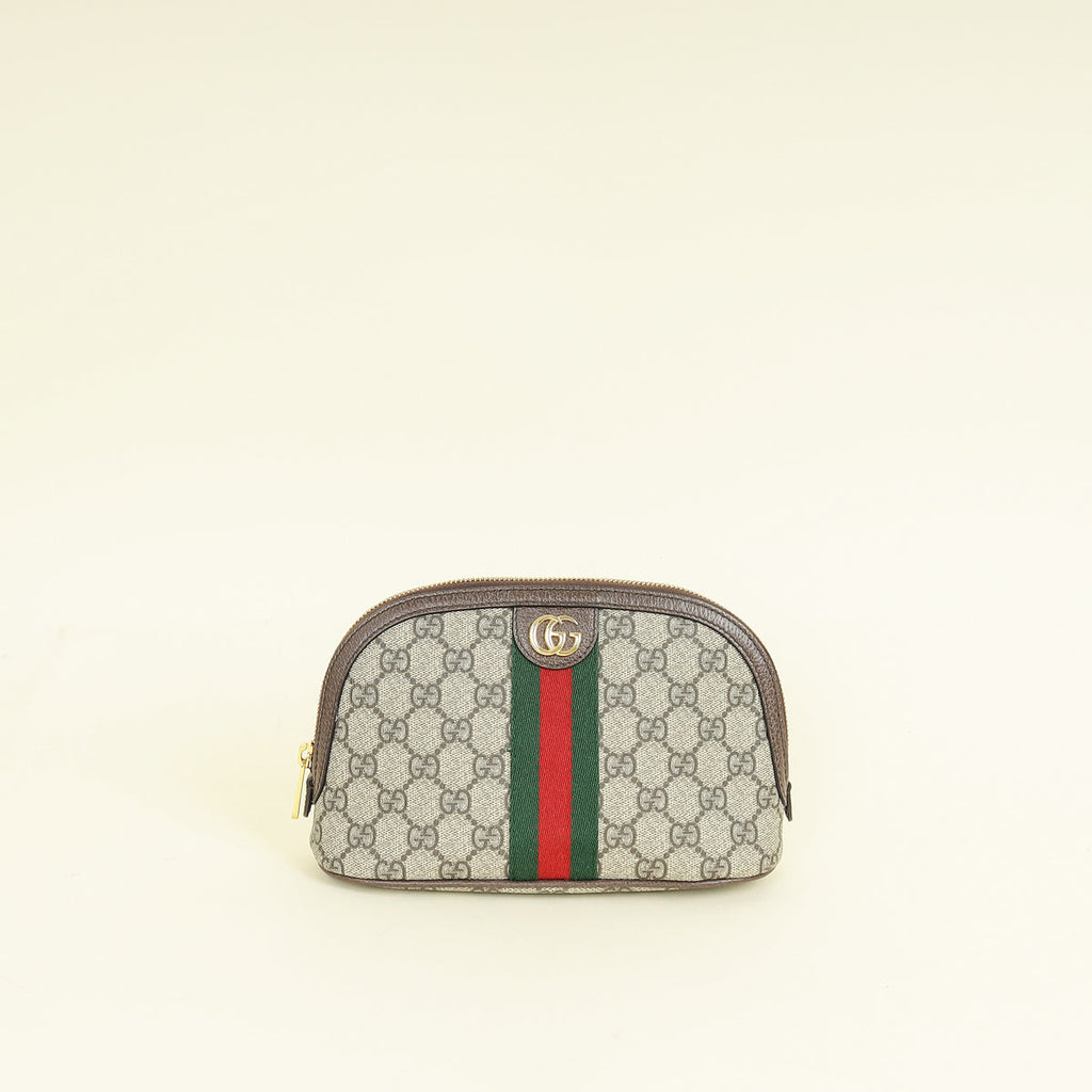 Gucci Ebony GG Supreme Ophidia Small Cosmetic Case