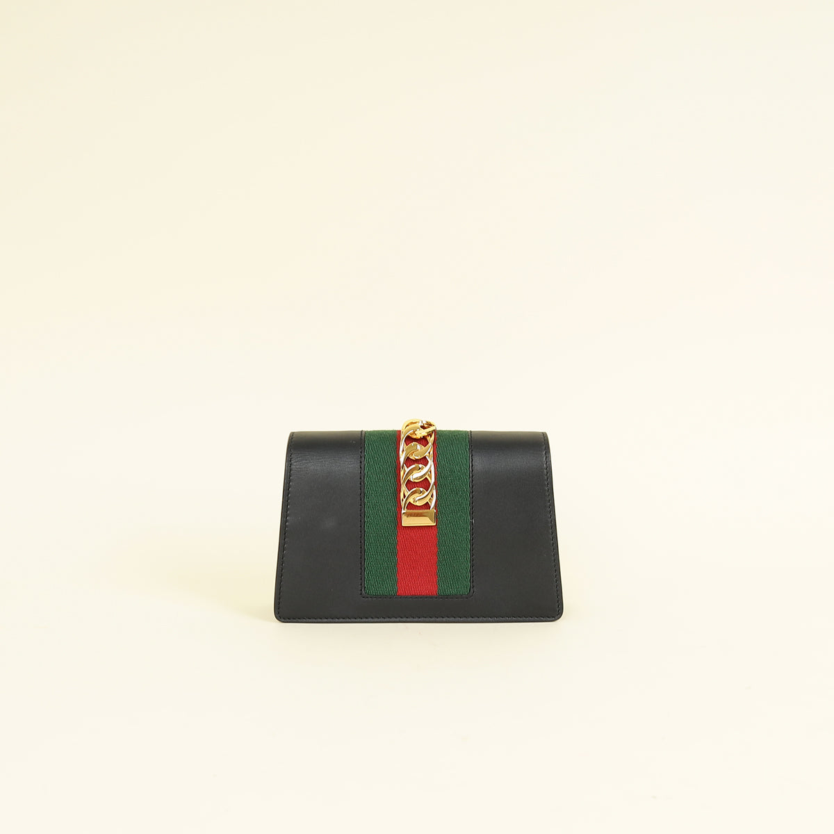 Gucci Black Sylvie Super Mini Chain Bag