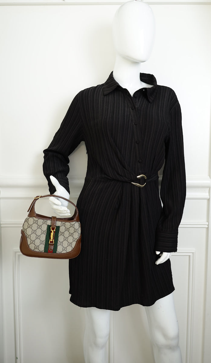 Gucci Ebony GG Supreme Jackie 1961 Mini Bag