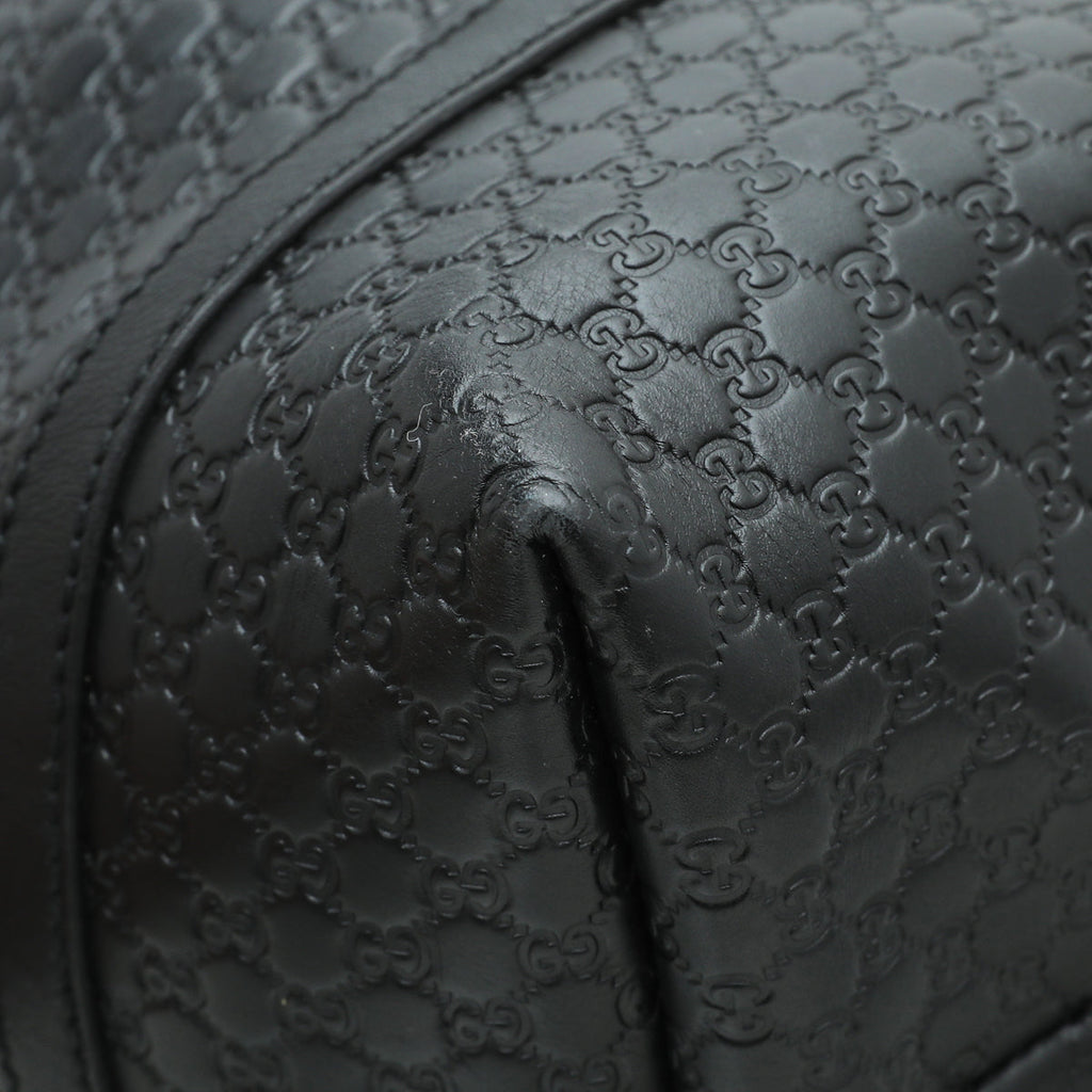 Gucci Black GG Microguccissima Joy Medium Tote Bag