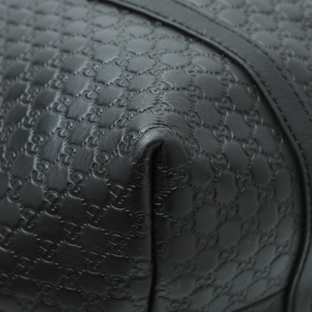 Gucci Black GG Microguccissima Joy Medium Tote Bag