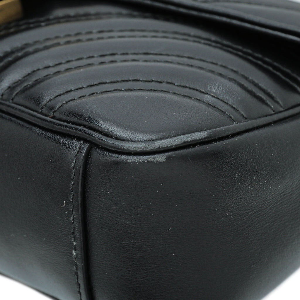 Gucci Black GG Marmont Mini Bag