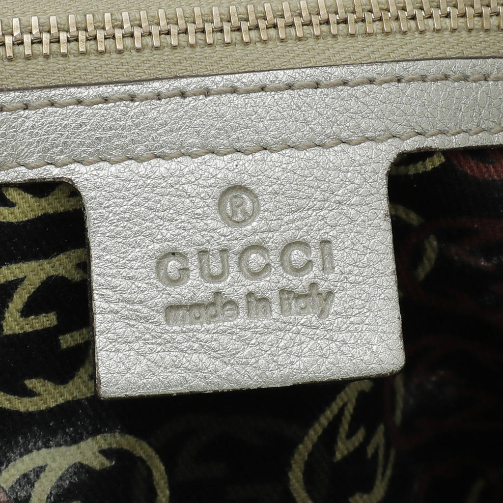 Gucci Metallic Light Gold Britt Shoulder Bag
