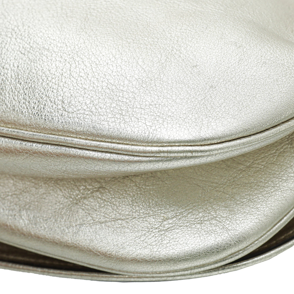 Gucci Metallic Light Gold Britt Shoulder Bag