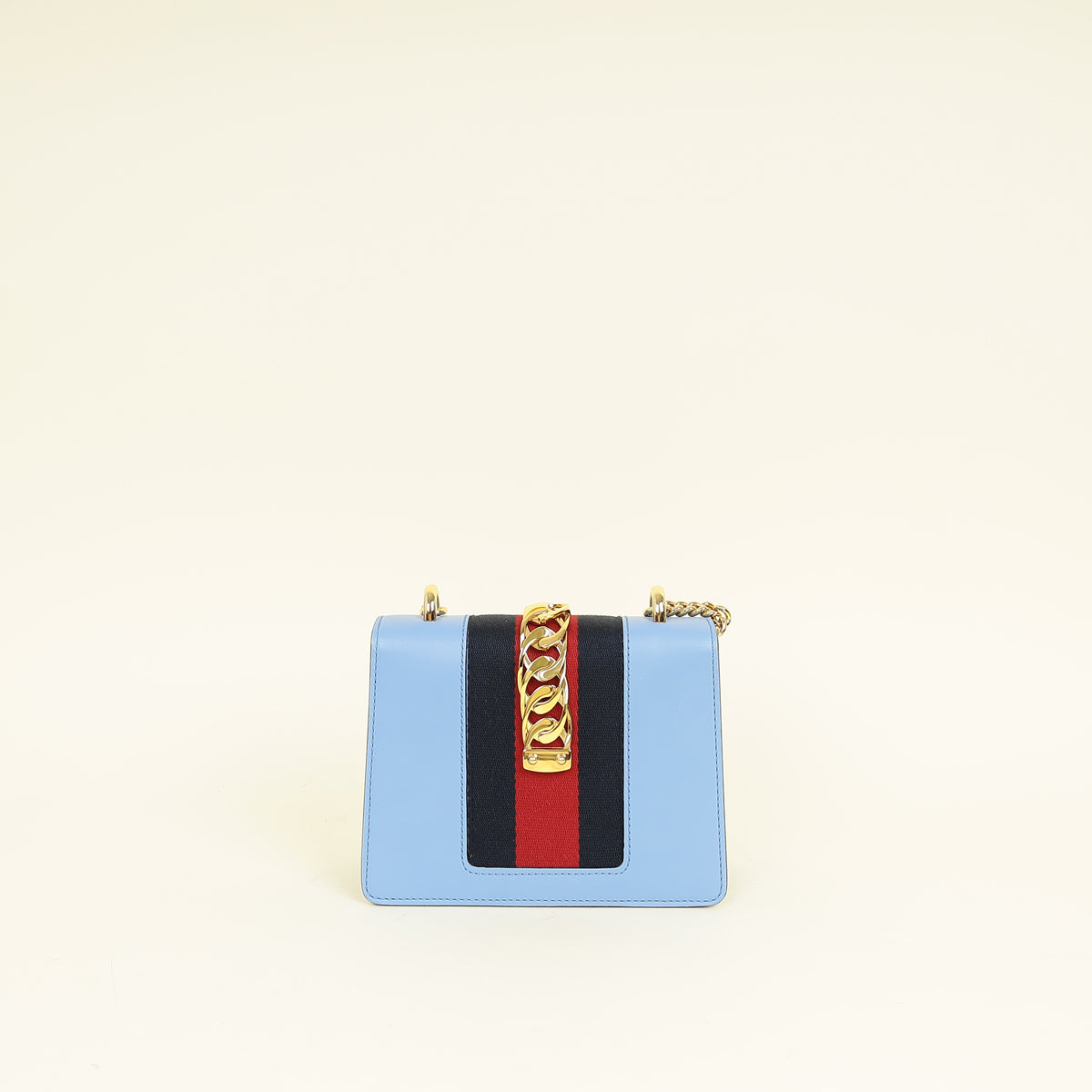 Gucci Light Blue Sylvie Mini Shoulder Bag