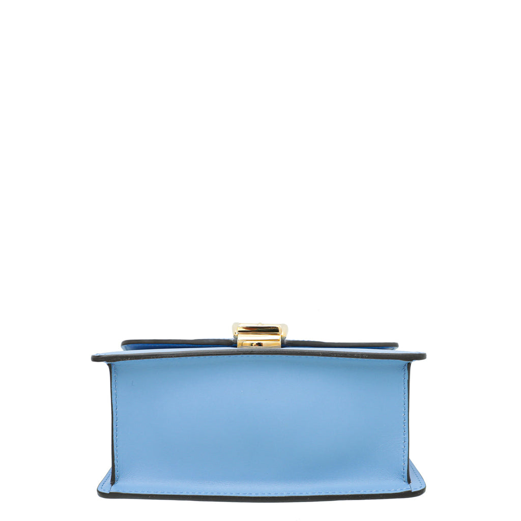 Gucci Blue Sylvie Mini Chain Flap Bag
