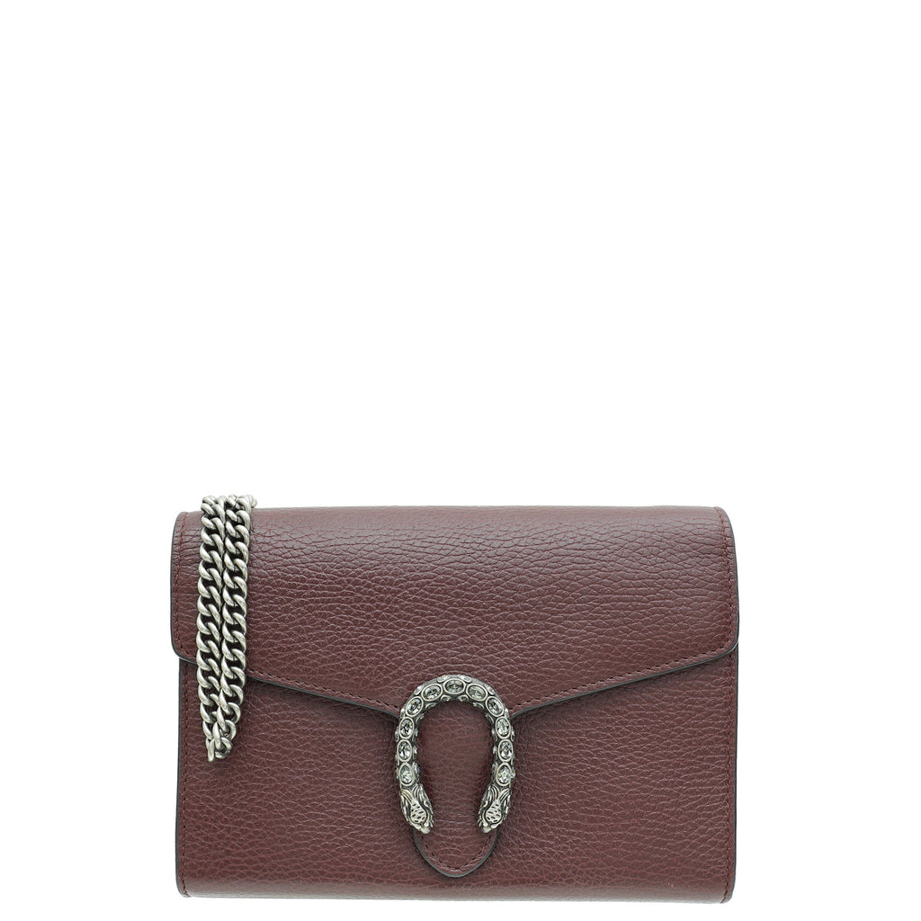 Gucci Burgundy Dionysus Mini Chain Bag