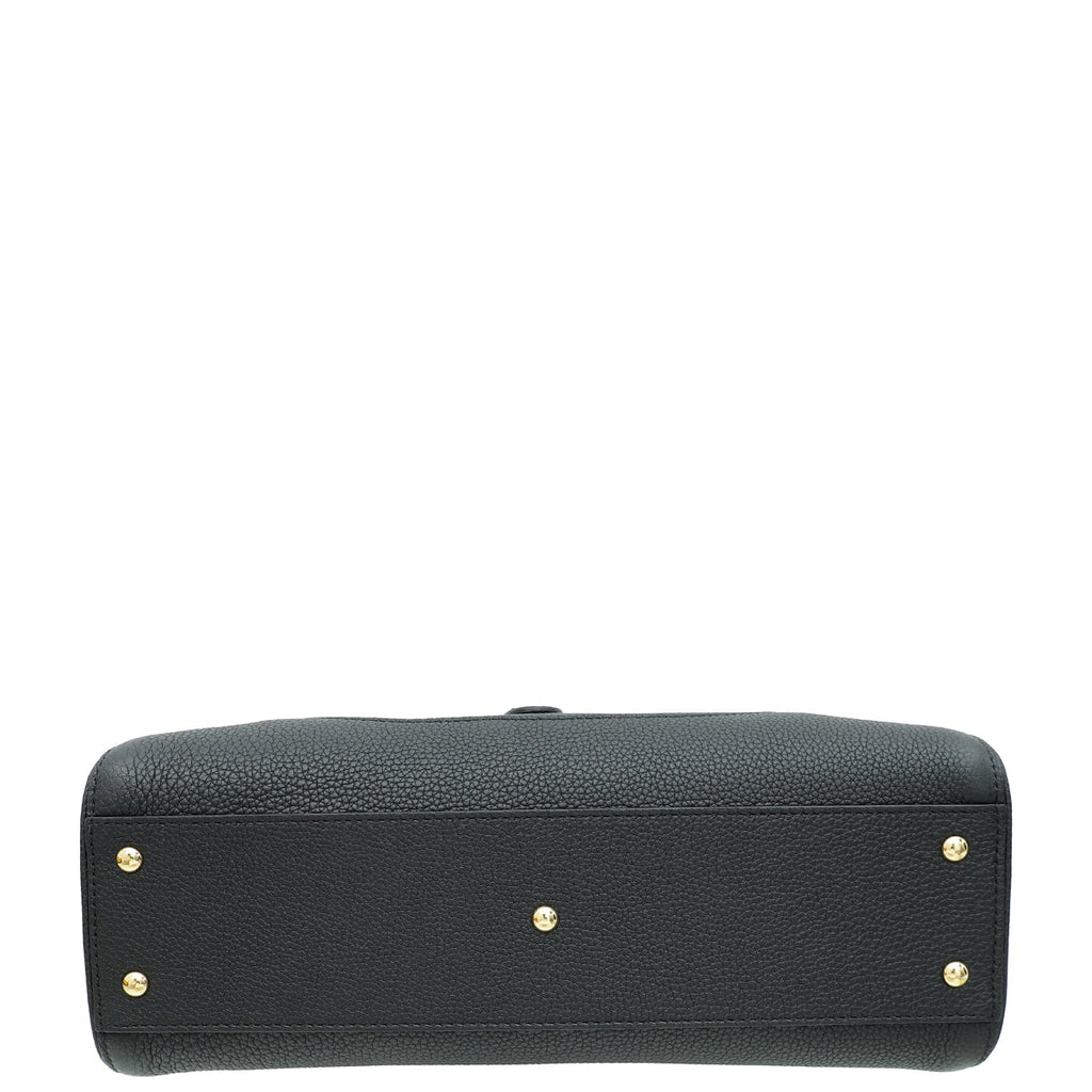 Gucci Black Jackie 1961 Small Shopping Tote Bag