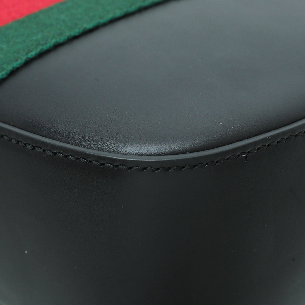 Gucci Black Webby Bee Small Camera Bag