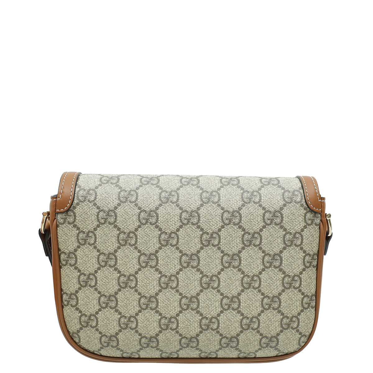 Gucci Bicolor GG Supreme Horsebit 1955 Flap Mini Bag