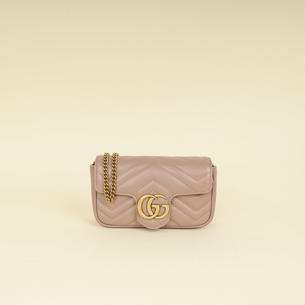 Gucci Dusty Pink GG Marmont Mini Bag