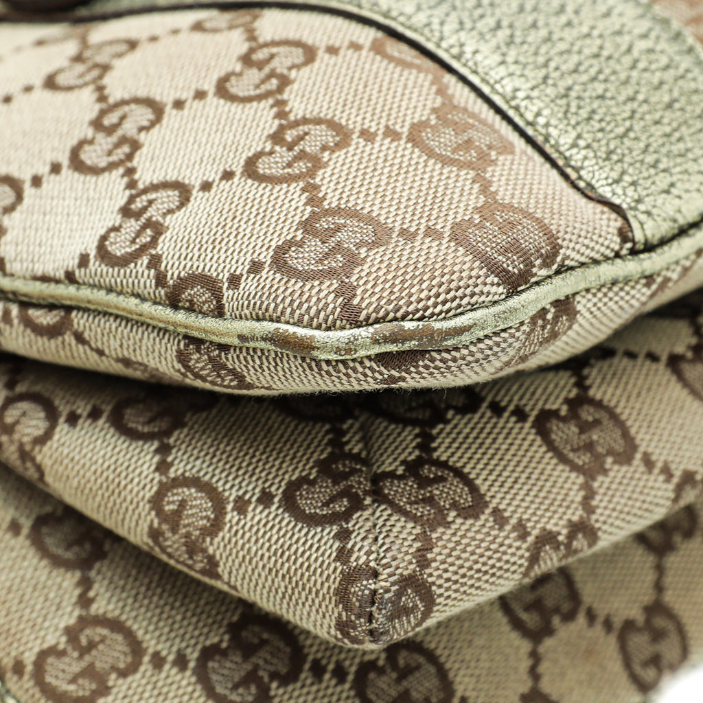 Gucci Bicolor Metal Bamboo Tote Bag