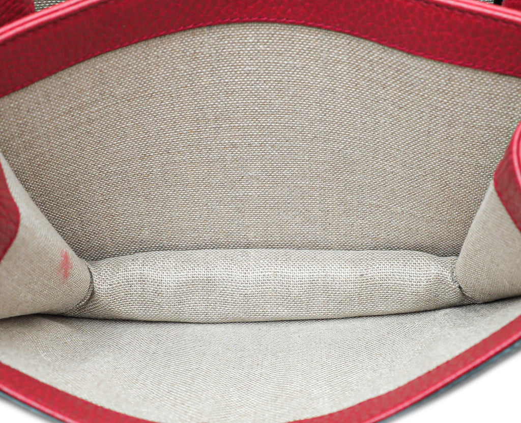Gucci Red Dollar Interlocking G Small Chain Bag