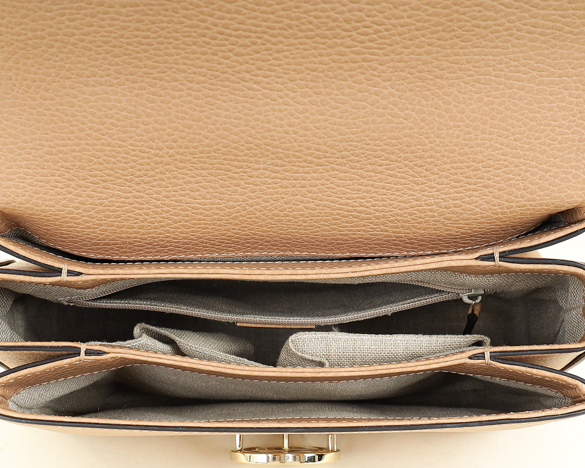 Gucci Beige Interlocking G Top Handle Bag