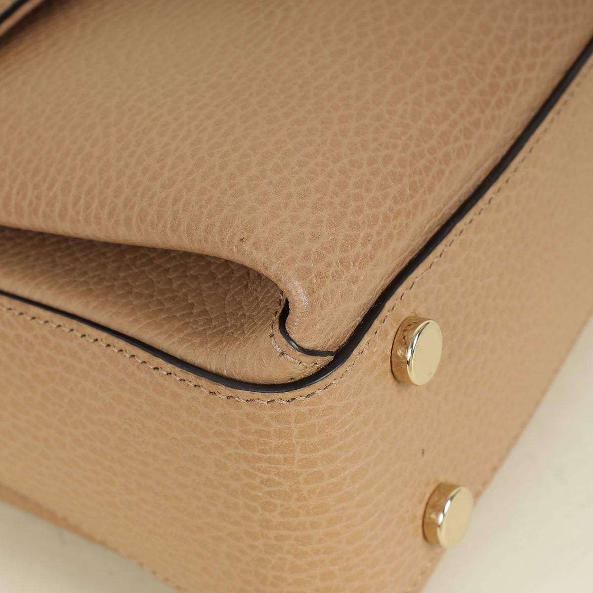 Gucci Beige Interlocking G Top Handle Bag