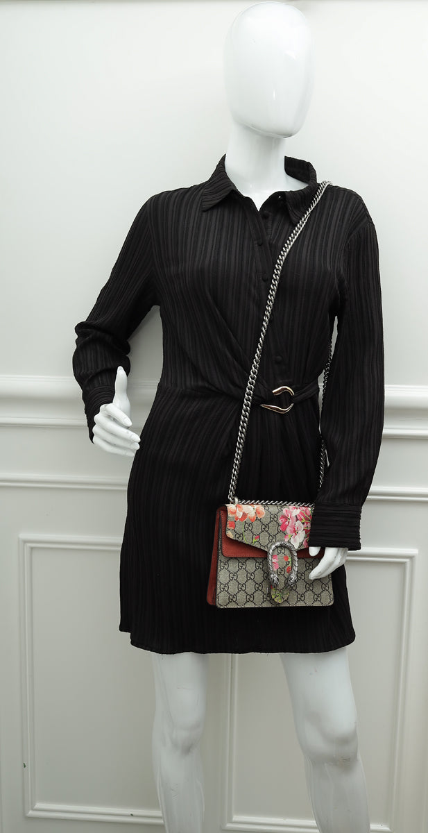 Gucci Multicolor GG Supreme Blooms Dionysus Mini Shoulder Bag