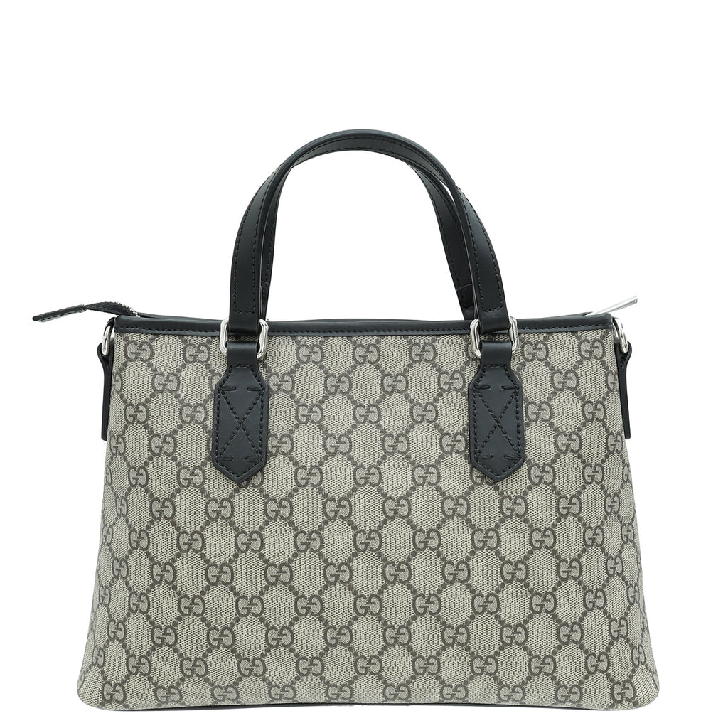 Gucci Bicolor GG Supreme Convertible Zip Tote Bag