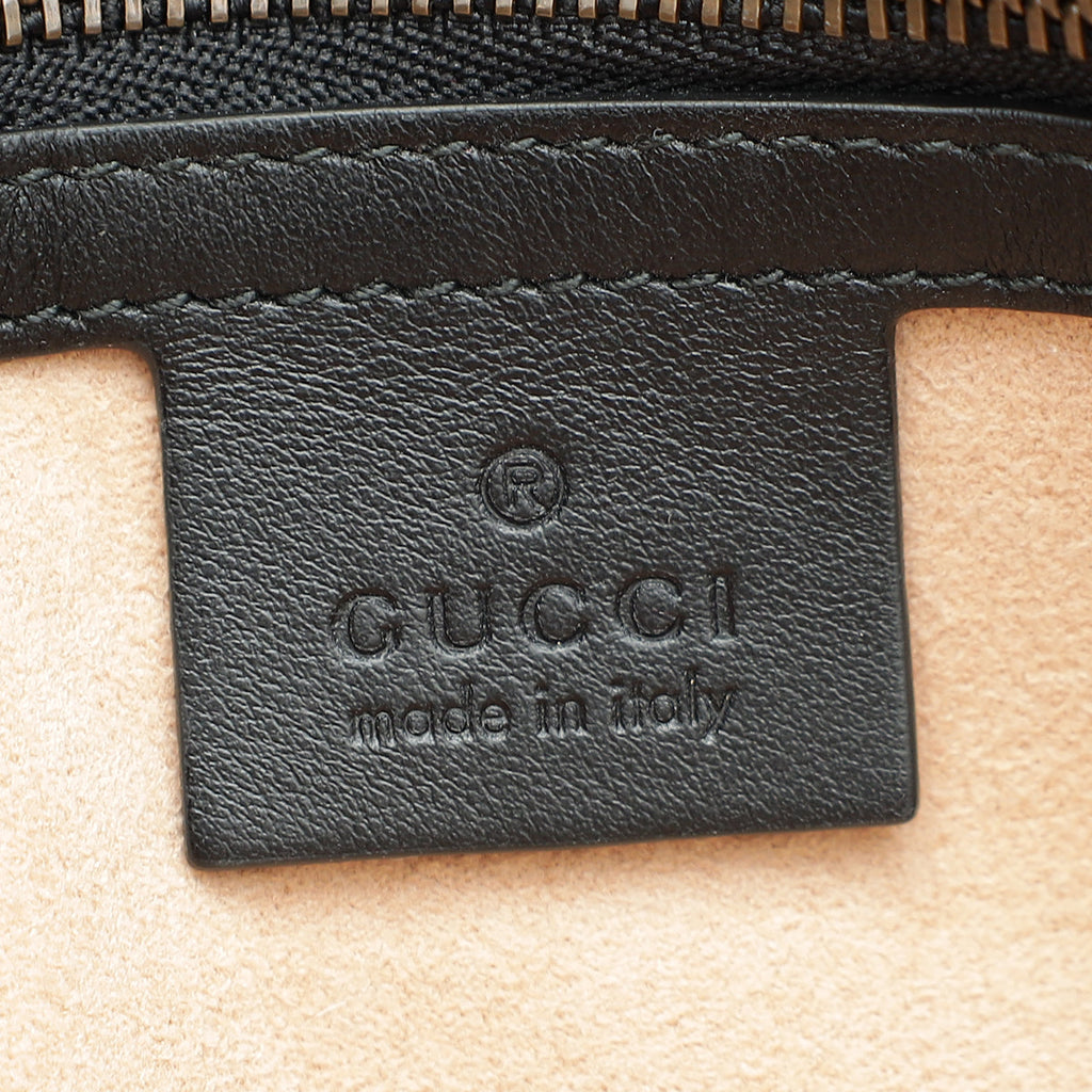 Gucci Black GG Marmont Matelasse Small Shoulder Bag