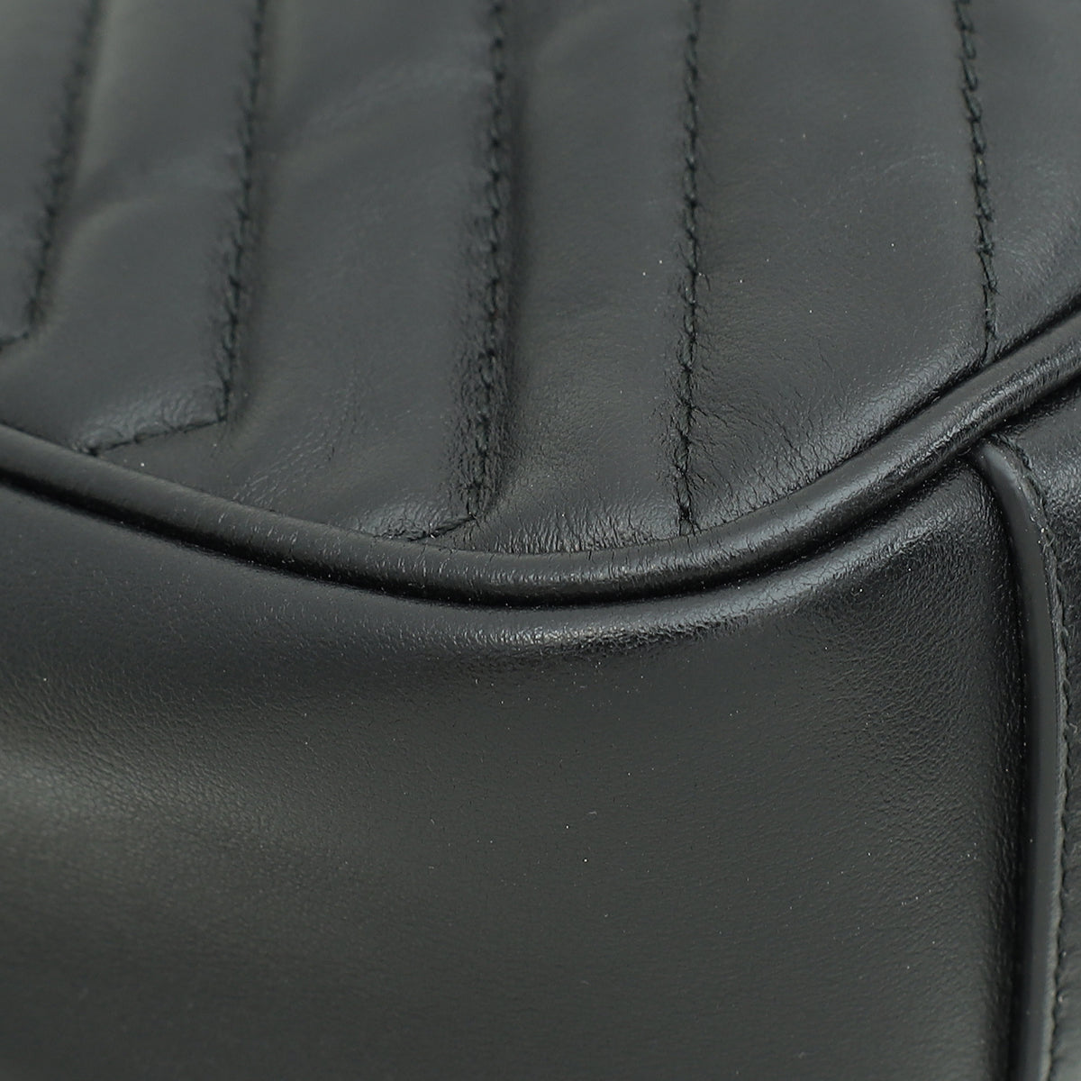 Gucci Black GG Marmont Matelasse Small Shoulder Bag