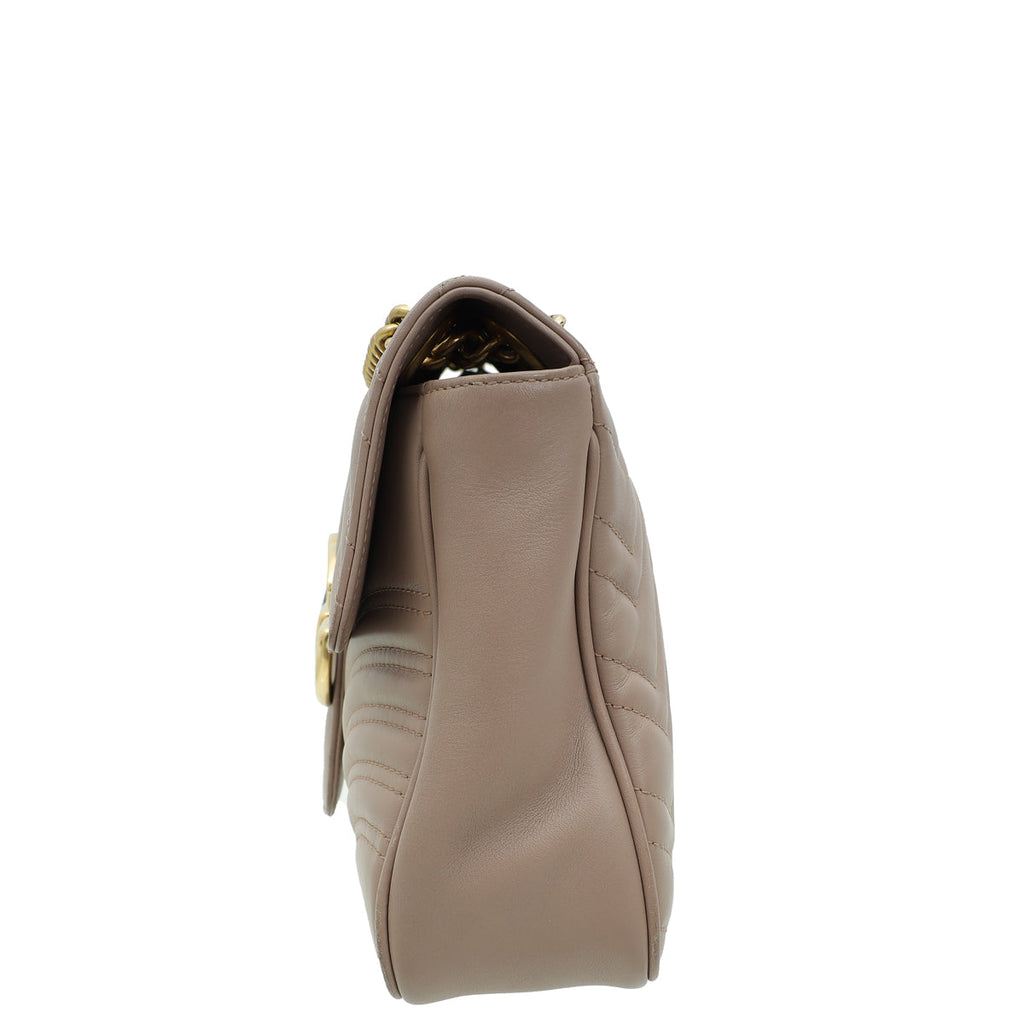 Gucci Dusty Pink GG Marmont Matelasse Medium Bag