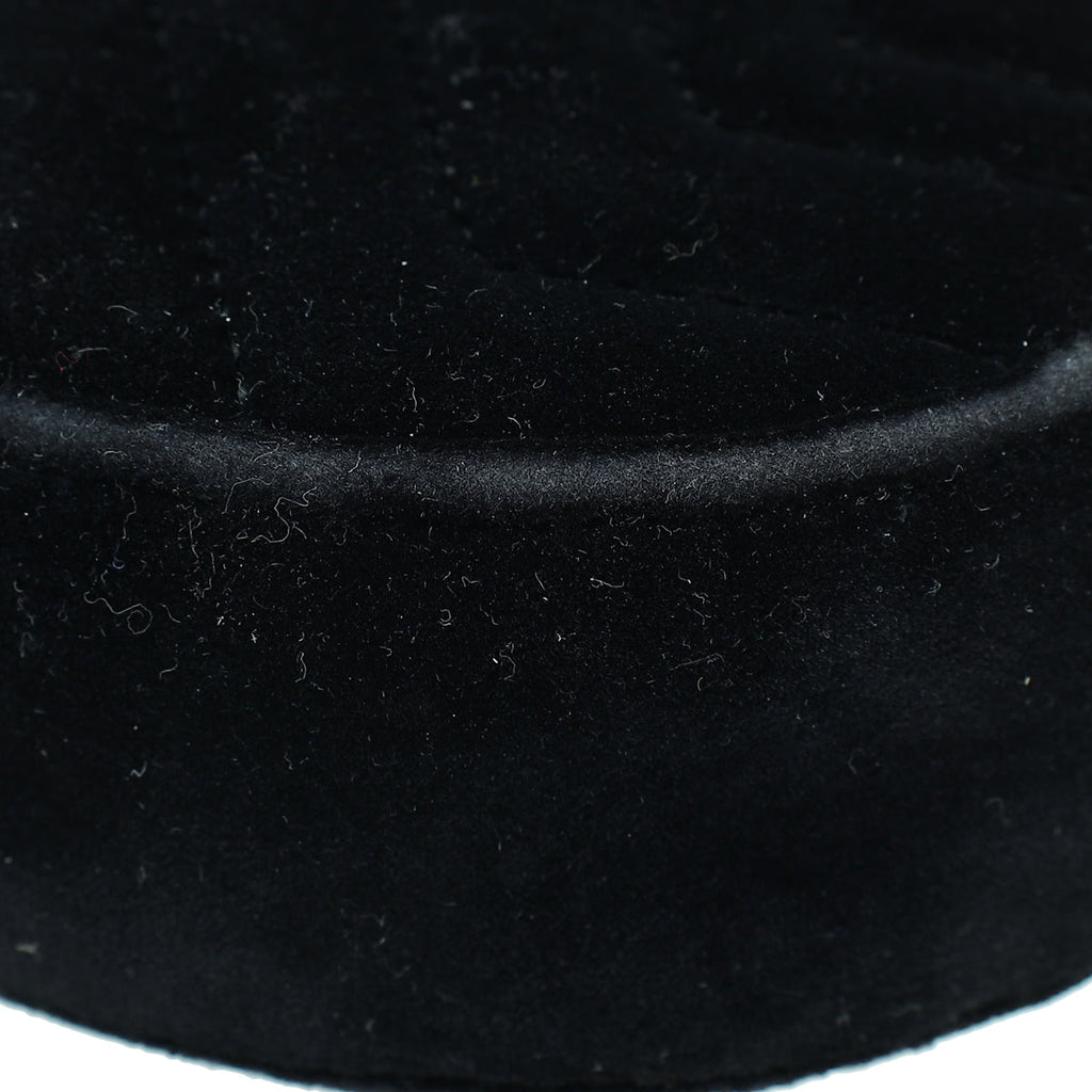 Gucci Black Velvet GG Marmont Mini Belt Bag