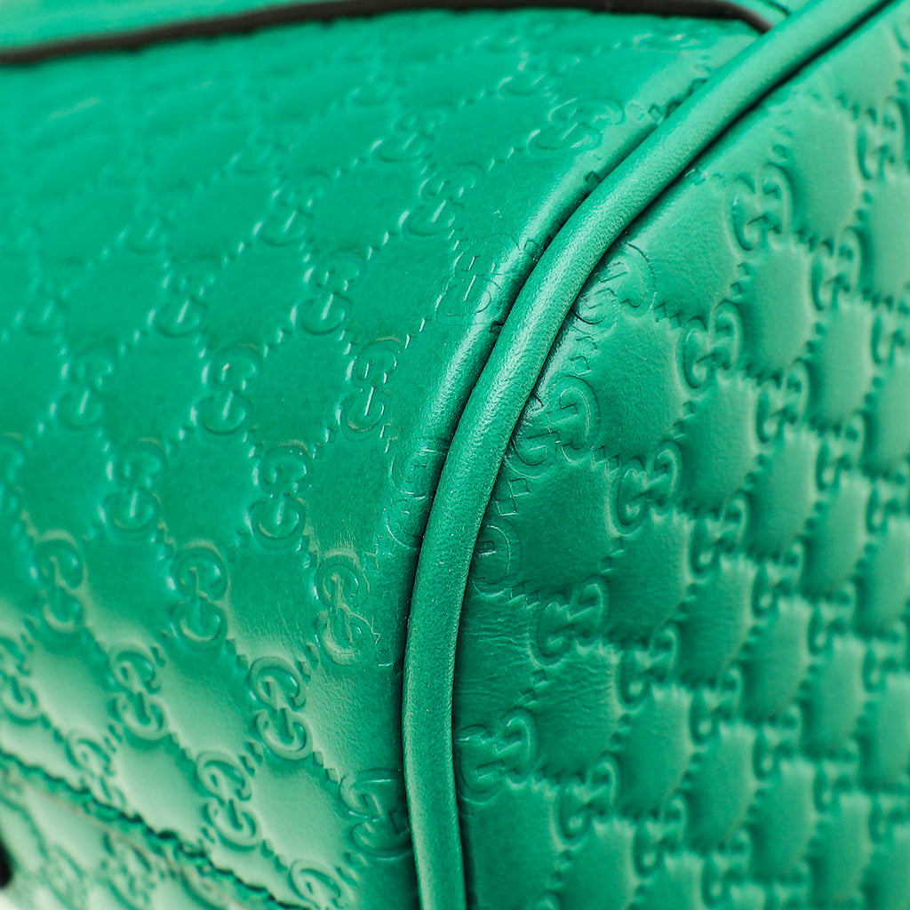 Gucci Green GG Microguccissima Dome Satchel Mini Bag