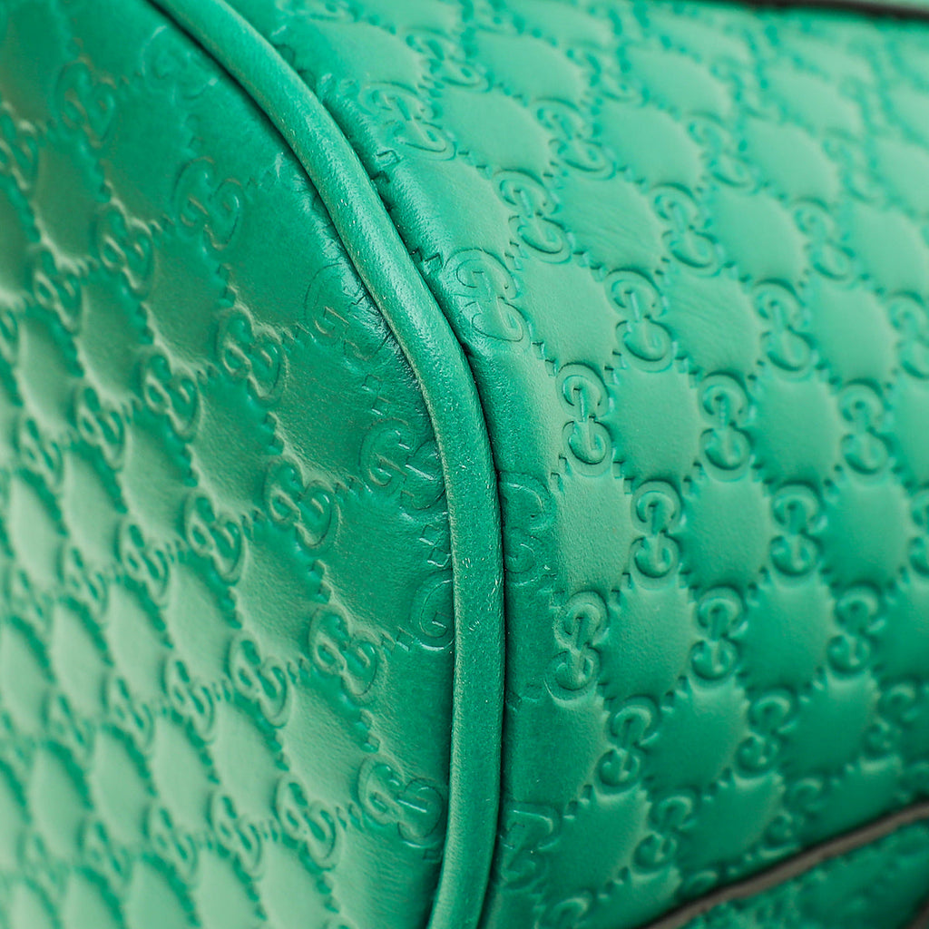 Gucci Green GG Microguccissima Dome Satchel Mini Bag