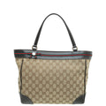 Gucci Bicolor GG Web Medium Mayfair Tote Bag
