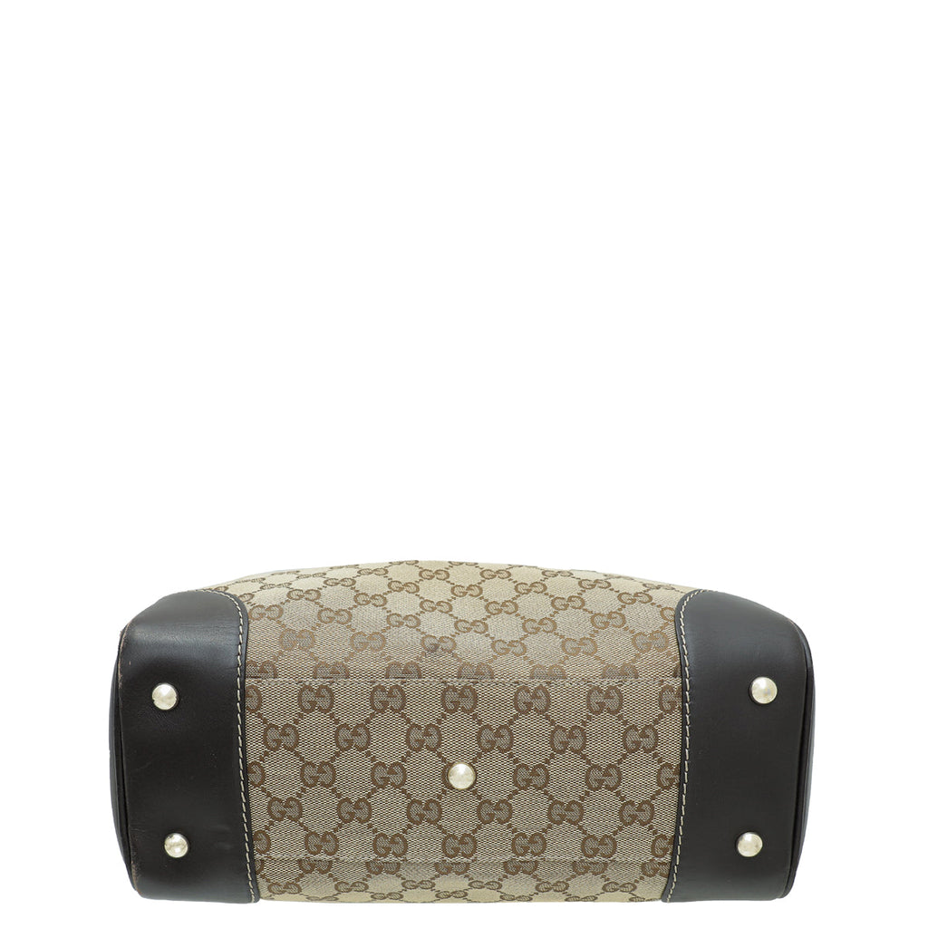 Gucci Bicolor GG Web Medium Mayfair Tote Bag