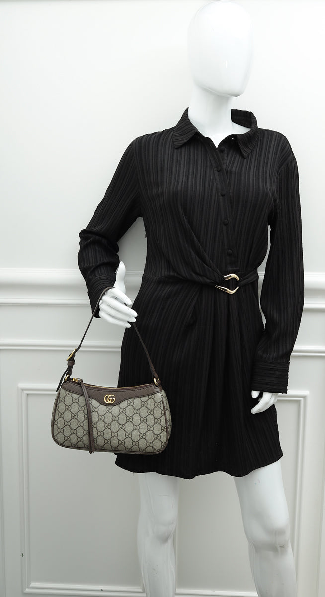 Gucci Bicolor GG Supreme Ophidia Small Shoulder Bag