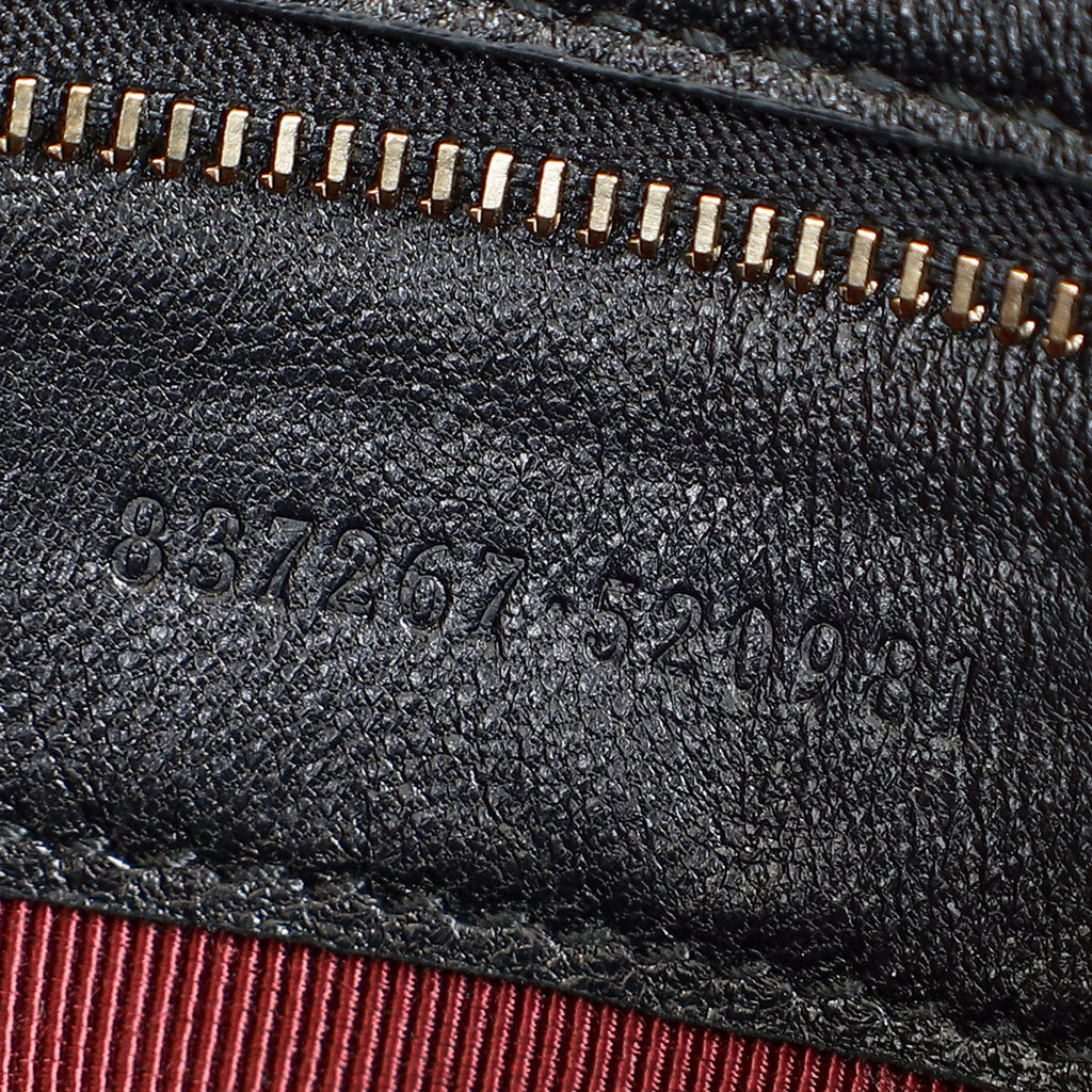 Gucci Black GG Marmont Medium Shoulder Bag