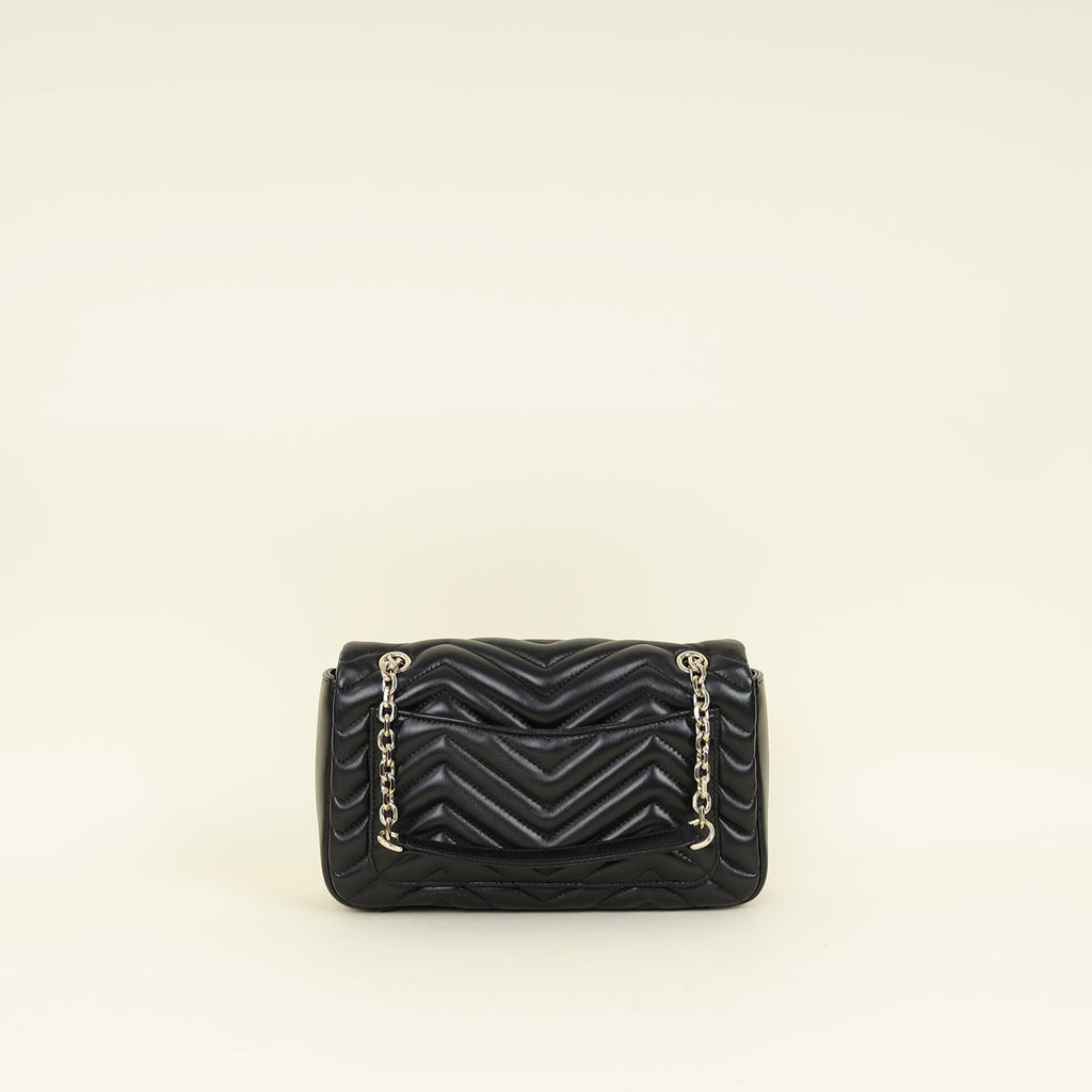 Gucci Black GG Marmont Medium Shoulder Bag