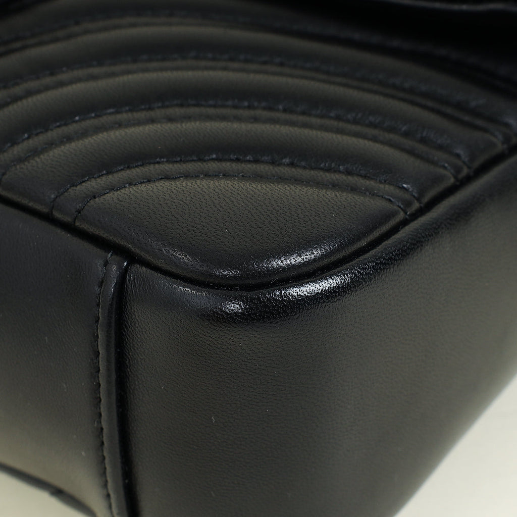 Gucci Black GG Marmont Medium Shoulder Bag