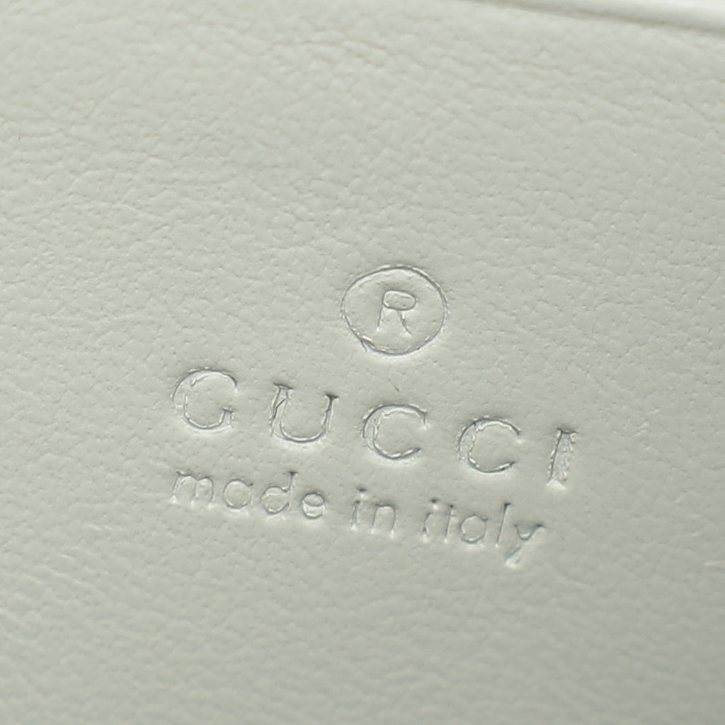 Gucci White GG Marmont Matelasse Mini Shoulder Bag