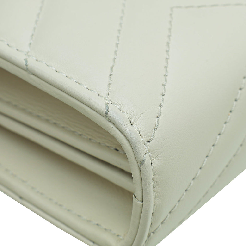 Gucci White GG Marmont Matelasse Mini Shoulder Bag