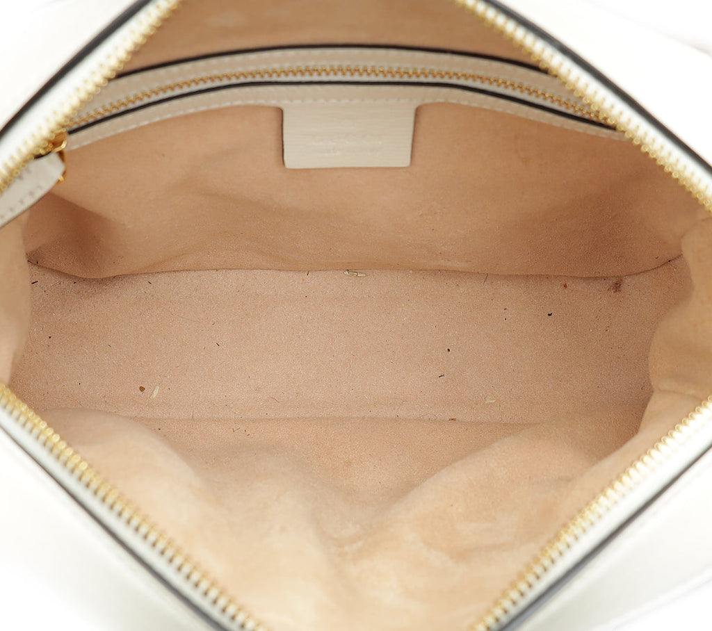 Gucci Bicolor GG Supreme 1955 Horsebit Small Shoulder Bag