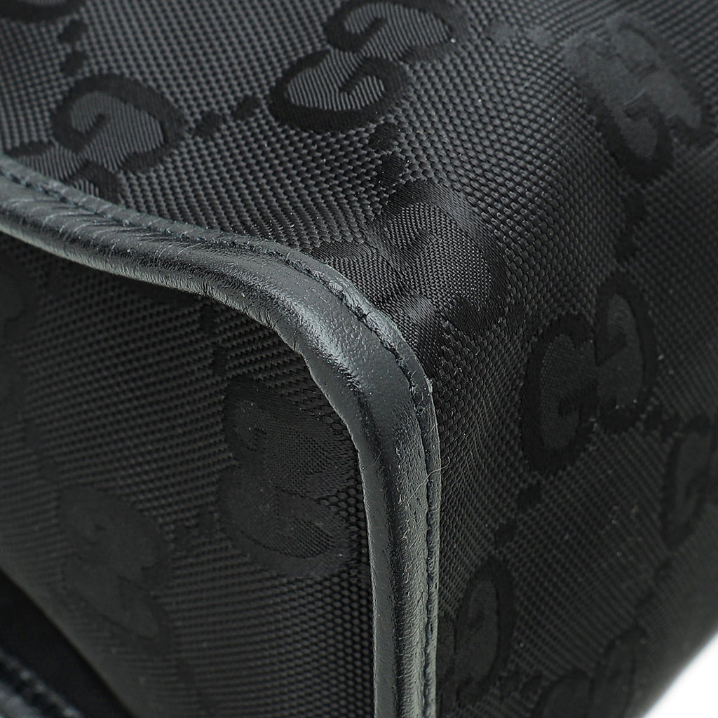 Gucci Black Monogram "Off The Grid" Long Tote Bag