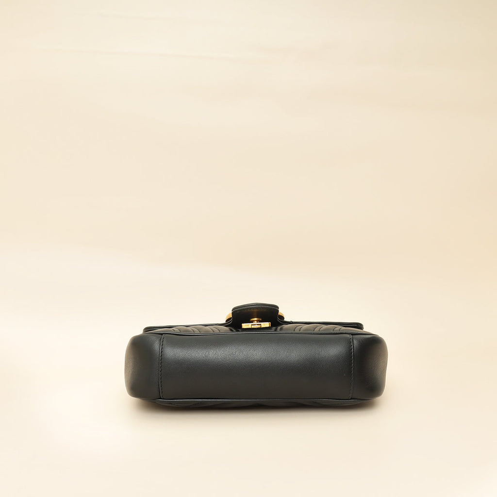 Gucci Black GG Marmont Mini Shoulder Bag