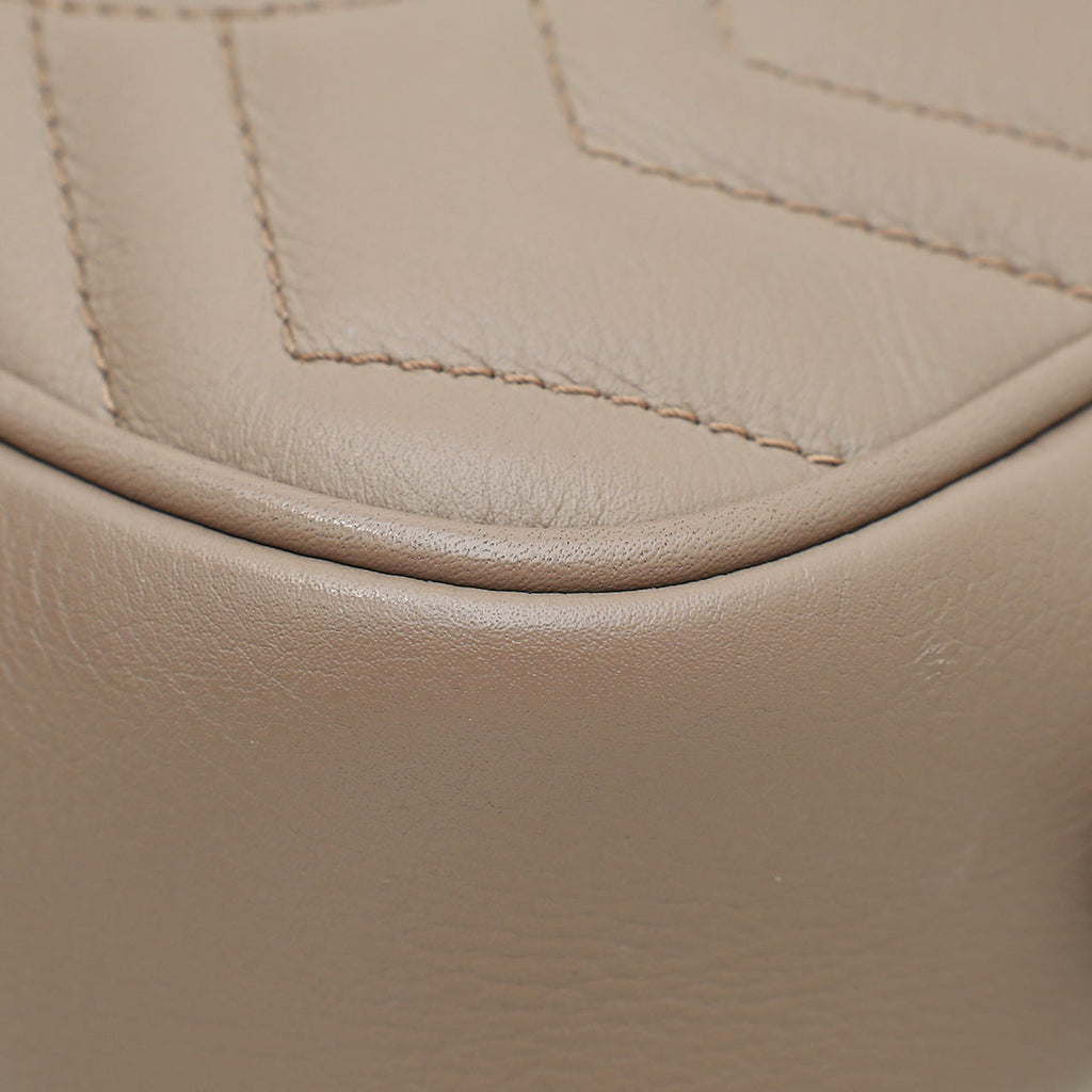 Gucci Dusty Pink GG Marmont Matelasse Mini Camera Bag